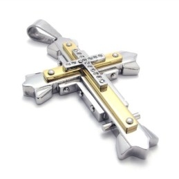 Colgante De Titanio Con Forma De Cruz