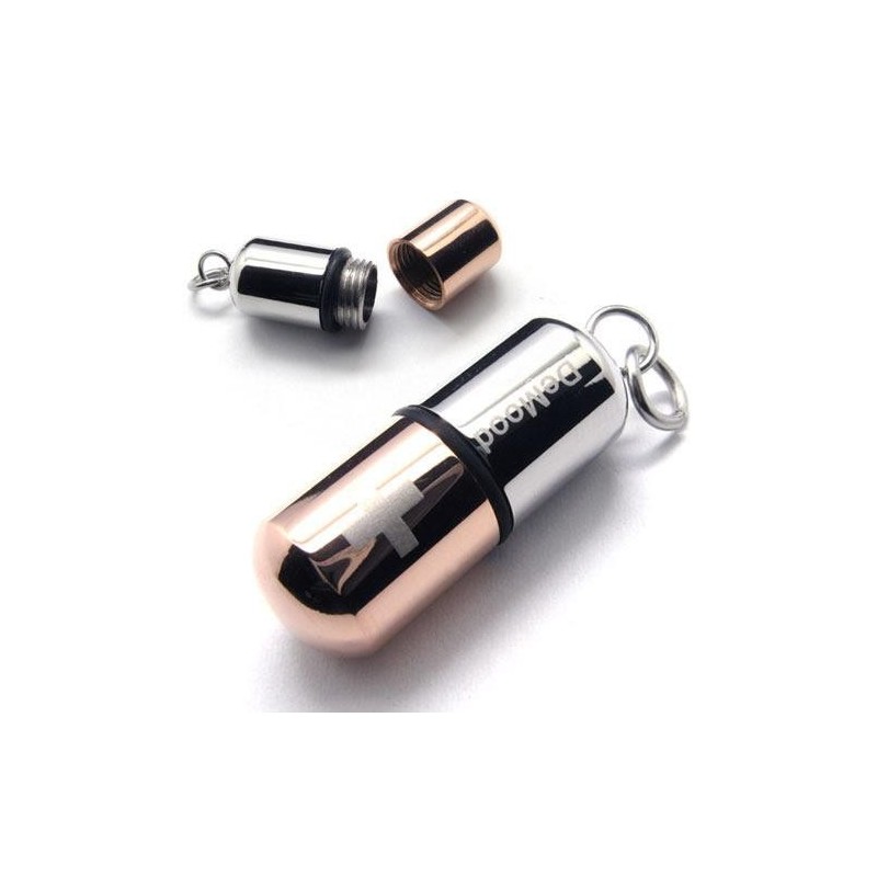 Collar Con Colgante De Cruz De Titanio Puro Con Forma De Píldora De Café Para Hombre