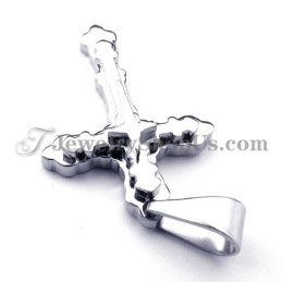 Colgante De Cruz De Titanio De Moda Para Mujer