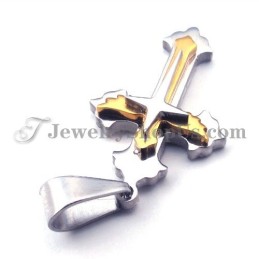 Elegante Colgante De Cruz De Titanio Para Mujer