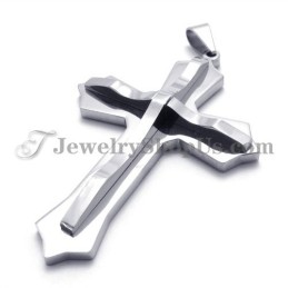 Colgante De Cruz De Titanio De Moda