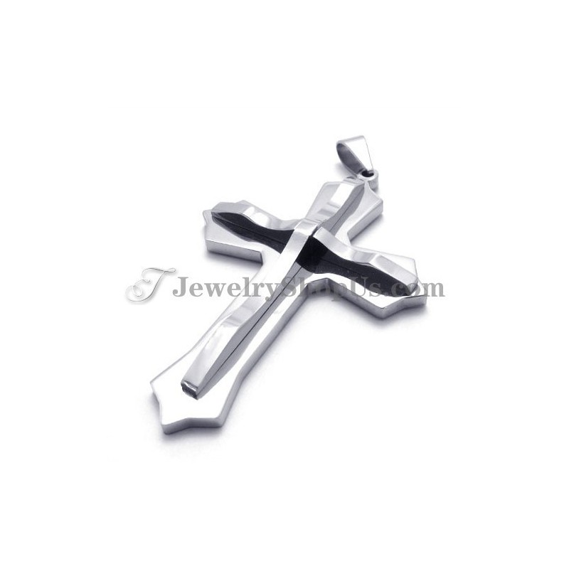 Colgante De Cruz De Titanio De Moda