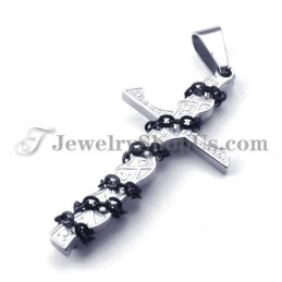 Elegante Colgante De Cruz De Titanio