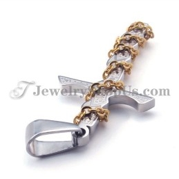 Elegante Colgante De Cruz De Titanio