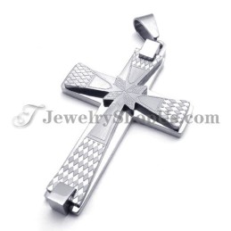 Elegante Colgante De Cruz De Titanio