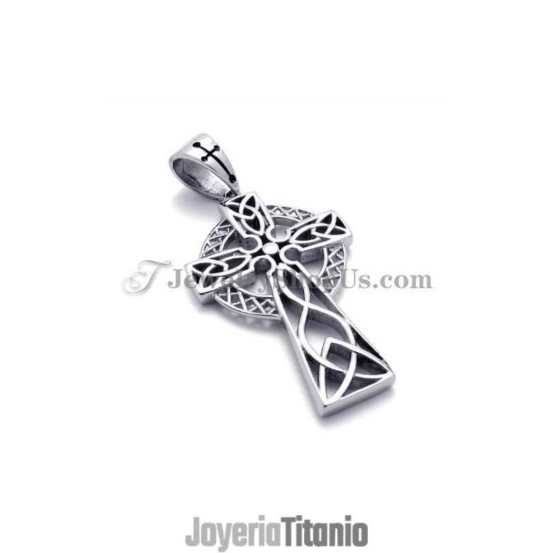 Elegante Colgante De Titanio Con Circonita Marrón