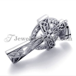 Elegante Colgante De Titanio Con Circonita Marrón