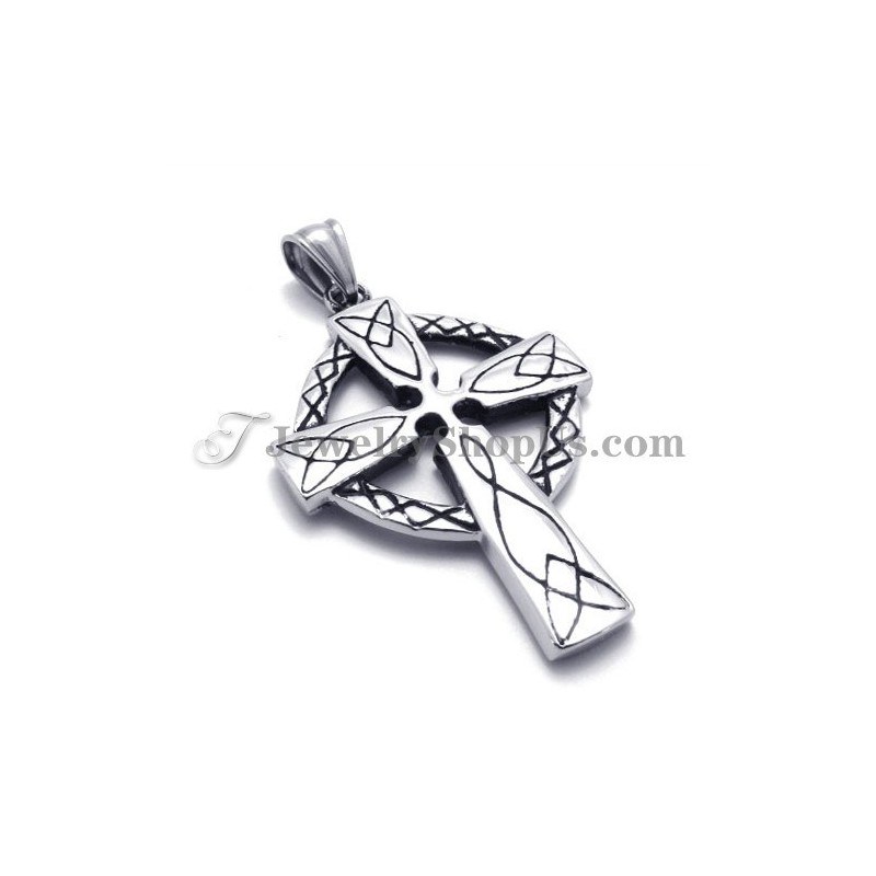 Elegante Colgante De Cruz De Titanio