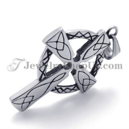 Elegante Colgante De Cruz De Titanio