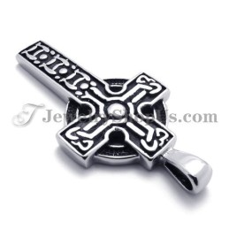 Elegante Colgante De Cruz De Titanio