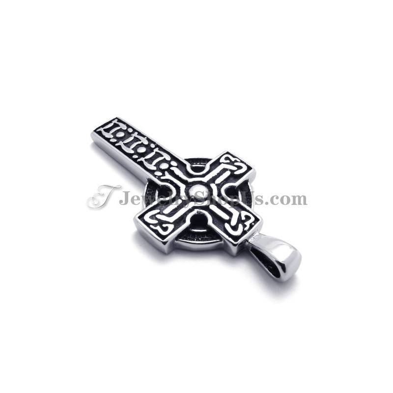 Elegante Colgante De Cruz De Titanio