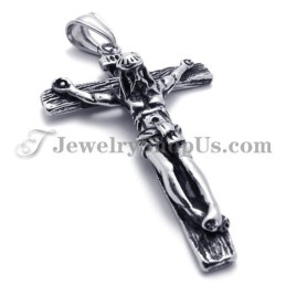 Colgante De Cruz De Jesús De Titanio