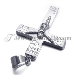Hermoso Colgante De Titanio Con La Cruz De Jesús