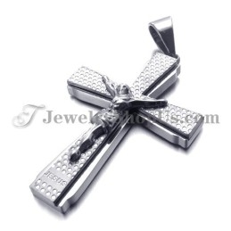 Elegante Colgante De Titanio Con La Cruz De Juso
