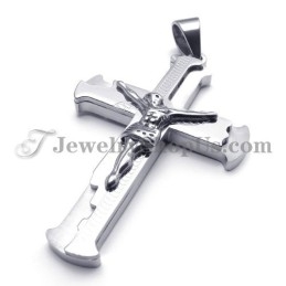 Colgante Clásico De Titanio Con La Cruz De Jesús