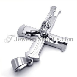 Colgante Clásico De Titanio Con La Cruz De Jesús