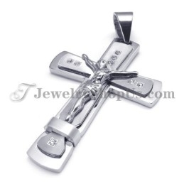 Colgante Clásico De Titanio Con La Cruz De Jesús