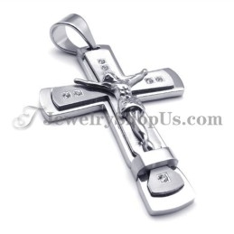 Colgante Clásico De Titanio Con La Cruz De Jesús