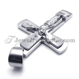 Colgante Clásico De Titanio Con La Cruz De Jesús
