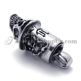 Colgante De Titanio Con Forma De Calavera Y Sombrero De Moda