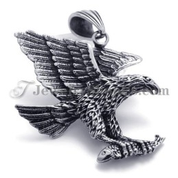 Colgante De Titanio Con Águila De Moda