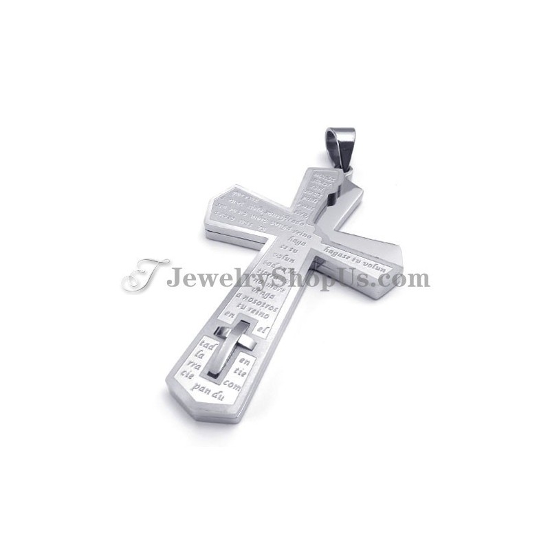 Colgante De Cruz De Titanio Con Cruz De Moda
