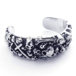 Pulsera De Calaveras De Titanio