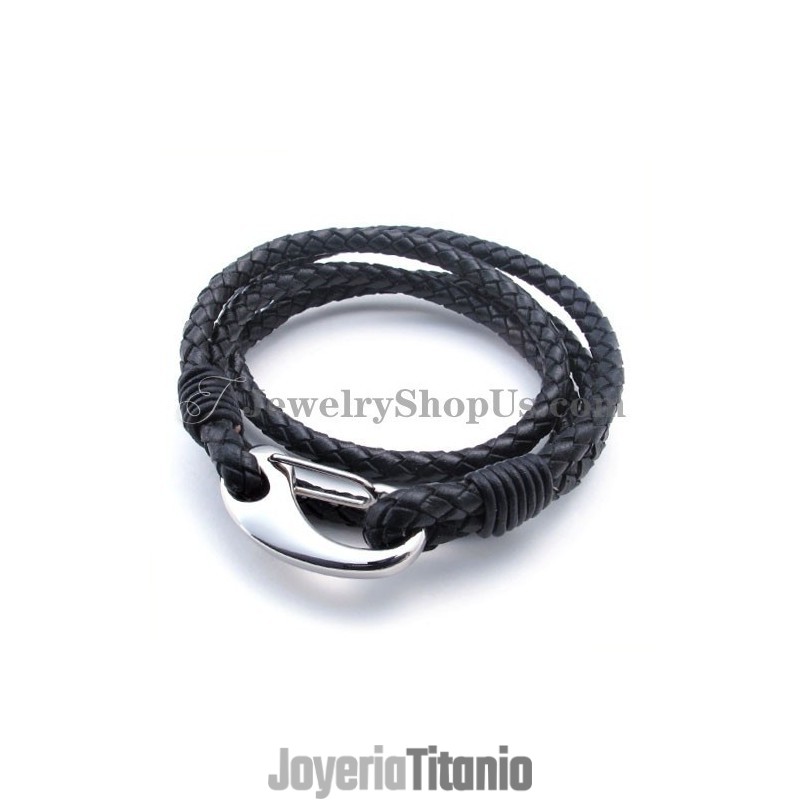 Pulsera De Cuero De Titanio Pulsera De Cuero De Titanio
