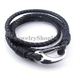 Pulsera De Cuero De Titanio