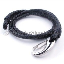 Pulsera De Cuero De Titanio