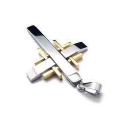Collar Con Colgante De Cruz De Titanio Puro Para Hombre (Nuevo)