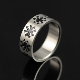 Exquisito Anillo De Titanio Para Hombre