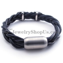 Pulsera De Cuero De Titanio De Moda