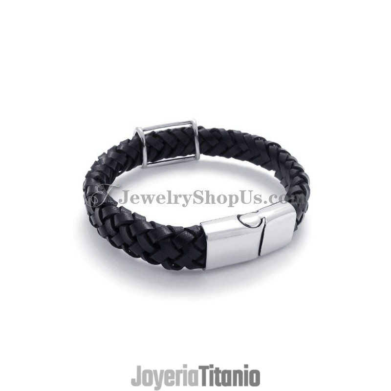 Pulsera De Cuero De Titanio De Moda Pulsera De Cuero De Titanio De Moda