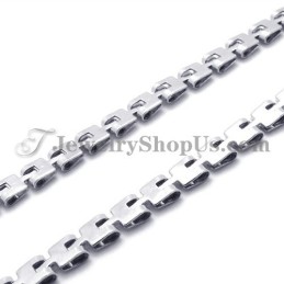Elegante Collar De Titanio