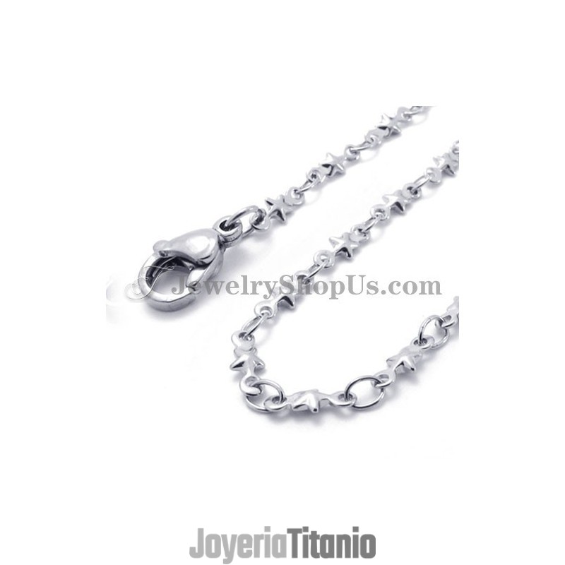 Precioso Collar De Estrellas De Titanio