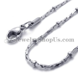 Cadena De Titanio Y Plata De Moda Para Mujer