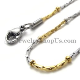 Cadena De Titanio Dorado De Moda Para Mujer