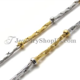 Cadena De Titanio Dorado De Moda Para Mujer