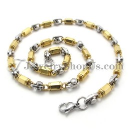 Elegante Collar De Titanio Para Hombre