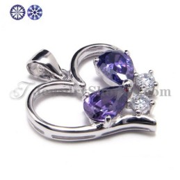 Colgante De Circonita En Plata 925 Con Cadena Gratis