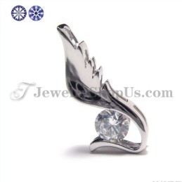 Colgante De Circonita En Plata 925 (Platino Galvanizado) Con Cadena Gratis