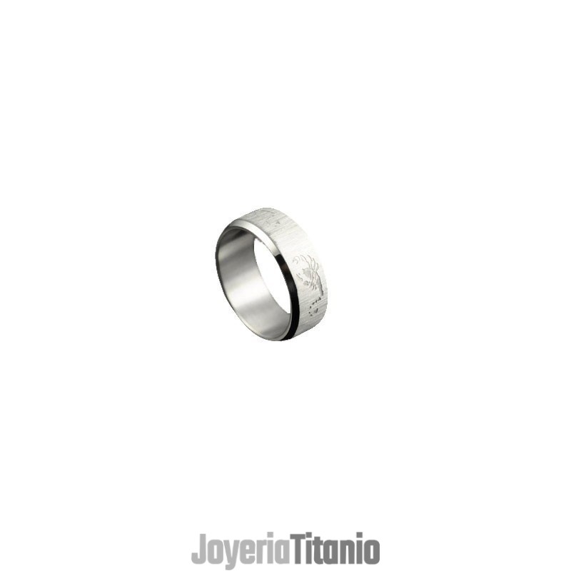 Anillo De Titanio Para Hombre Scorpion Anillo De Titanio Para Hombre Scorpion
