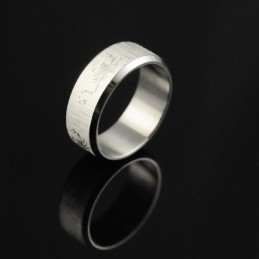 Anillo De Titanio Para Hombre Scorpion