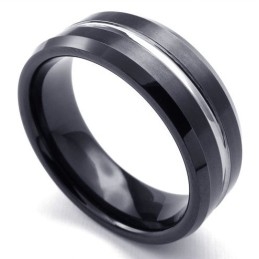 Anillo De Tungsteno De Calidad Confiable, Colores Delicados Y Tecnología Sofisticada