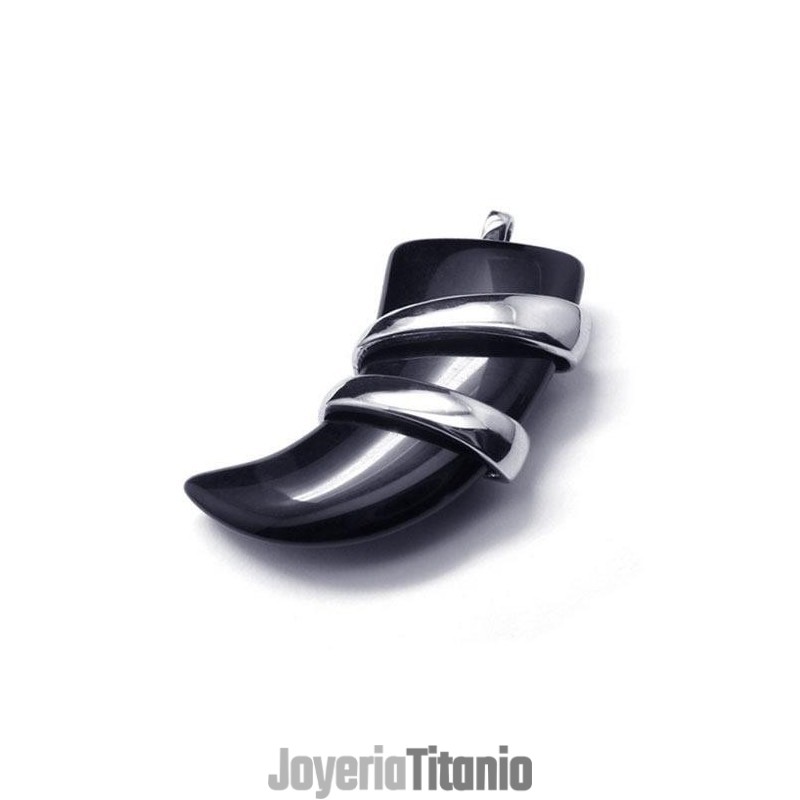 Collar Con Colgante De Lanza De Ónix De Titanio Puro Para Hombre Collar Con Colgante De Lanza De Ónix De Titanio Puro Para Hombre