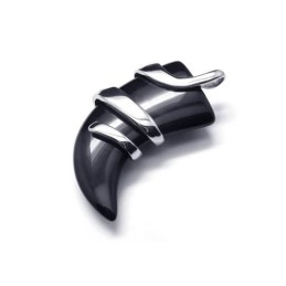 Collar Con Colgante De Lanza De Ónix De Titanio Puro Para Hombre