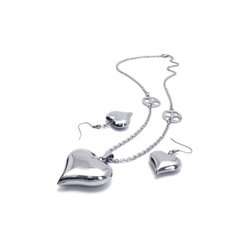 Hermoso Diseño, Color Brillante, Calidad Confiable, Conjunto De Joyas De Titanio Que Incluye Collar, Colgante Y Aretes.