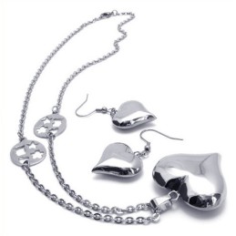 Hermoso Diseño, Color Brillante, Calidad Confiable, Conjunto De Joyas De Titanio Que Incluye Collar, Colgante Y Aretes.