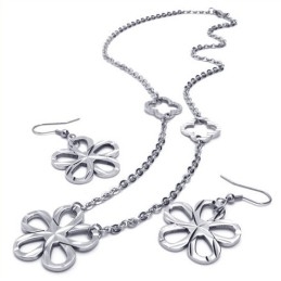 Hermoso Diseño, Color Brillante, Excelente Calidad, Conjunto De Joyas De Titanio Que Incluye Collar, Colgante Y Aretes.